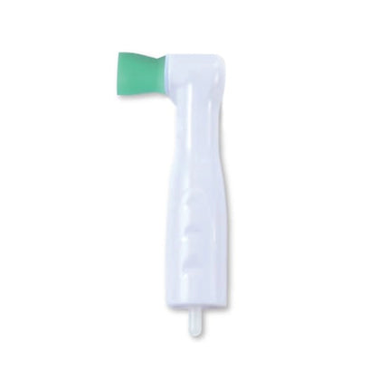 Premium Plus - Disposable Prophy Angle With Soft Short Cup Green 100/pack Latex-Free Short Ribbed