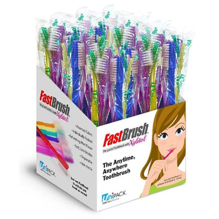 Dukal - Fast Brush Pre-Pasted Toothbrushes, Disposable, 100/bx