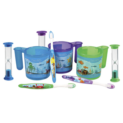Plak Smacker - Ocean Pals Brushing Cup Set (30 Ct)