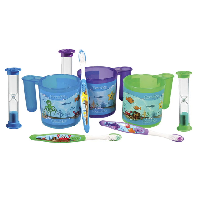 Plak Smacker - Ocean Pals Brushing Cup Set (30 Ct)