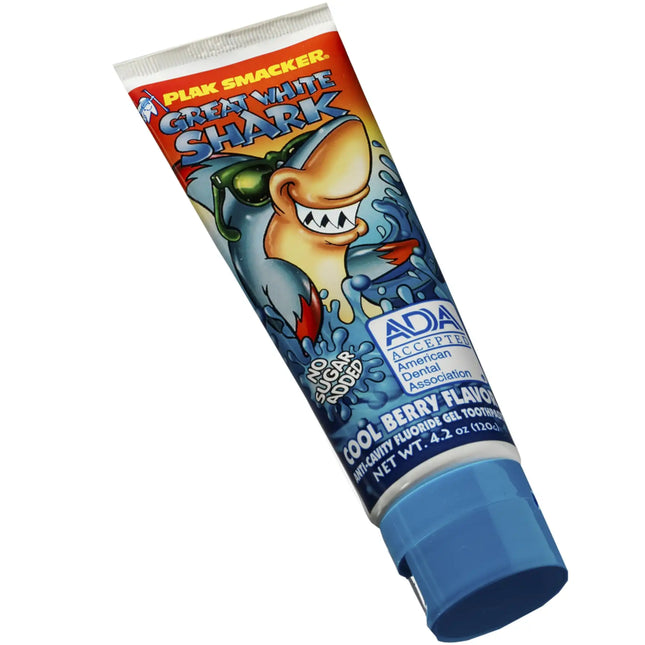 Plak Smacker - Great White Shark Fluoride Gel 4.2 Oz. Toothpaste (12 Ct)