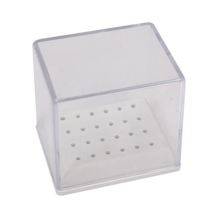 Mirabor Bur Blocks 24 hole HP Beige Bur Block with transparent cover