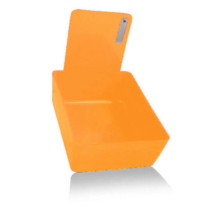 Lab Pan - Tangerine Plastic Pan with Metal Clip