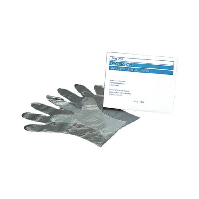 Overgloves Clear Plastic Gloves, Small, box of 100