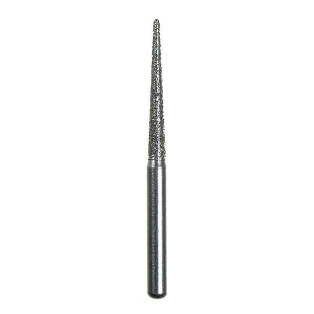 Spring FG 770.11 Round End Taper Fine Grit Diamond Dental Bur -Single-Patient Use 10pk