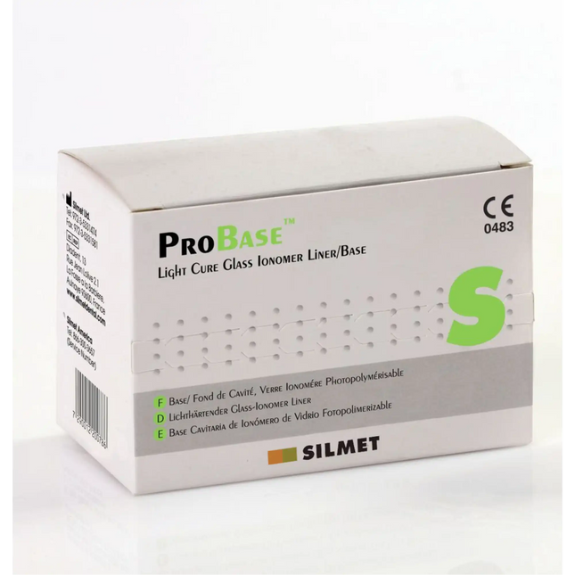 Silmet - ProBase Kit Light Cure Glass Ionomer 15gm. Powder & 9ml. Liquid