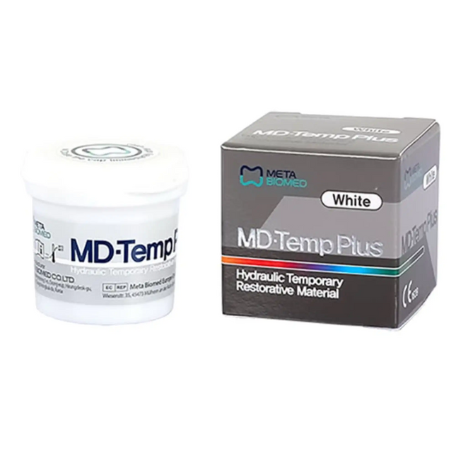 Meta Biomed - Md-Temp Plus Hydraulic Temporary Restorative White Paste 40 Gm. Jar