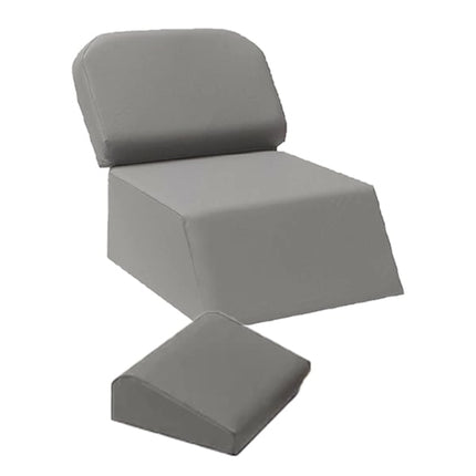 Mediposture Child Booster Seat & Kiddie Headrest Gray Two Piece Combo. Designed To Offer Support - Mdc803-Mdc403