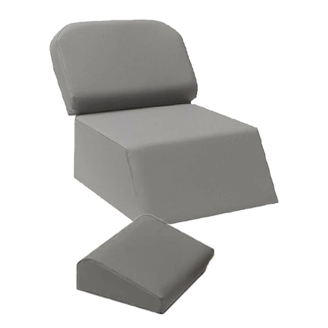 Mediposture Child Booster Seat & Kiddie Headrest Gray Two Piece Combo. Designed To Offer Support - Mdc803-Mdc403