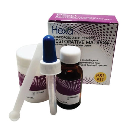 Reinforced Z.O.E. Cement Restorative Material, 38g Powder & 14ml Liquid Kit (HYG-RM-1001)(HYG-TR-300)