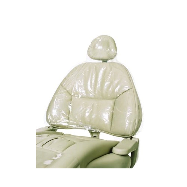 Pinnacle - Slip-N-Grip Clear Disposable Half Chair Cover 33"x37" 75/Rl
