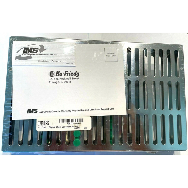 Hu-Friedy - 12 Inst. Signa-Stat Cassette Green