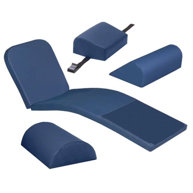 Mediposture Dental Chair Overlay System W/4" Classic Memory Headrest Navy