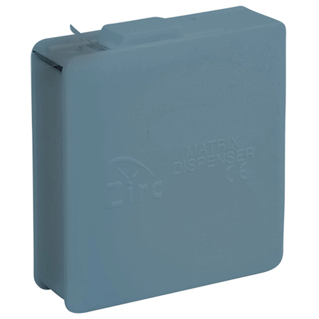 Zirc - 3/8" X .002 Gauge Matrix Tape Blue Dispenser With 12 Yards Of Clear - 55Z200B