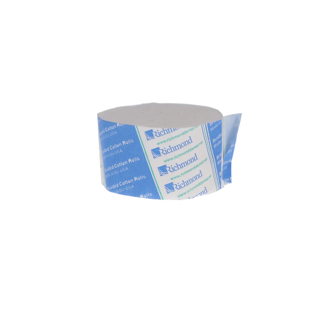 Richmond - Cotton Rolls Braided 1.5" x 3/8" Medium N/S Jr Pak 2000/Bx