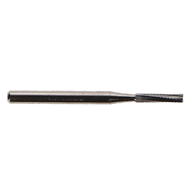 Carbide Bur, FG, # 557L, Long Straight Cross Cut Fissure, 1.0 mm, 100/Pk, FG557L-100