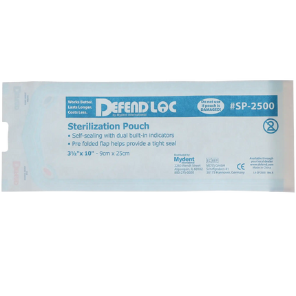 Defend - Sterilization Pouch 200/Box 2.25" X 4"
