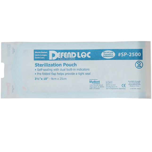 Defend - Sterilization Pouch 200/Box 2.25" X 4"
