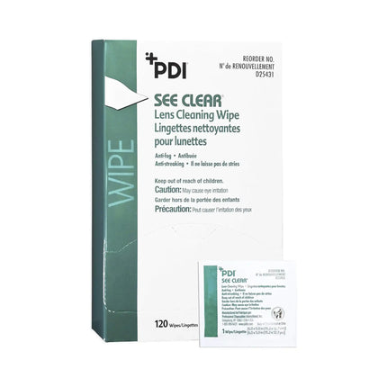 See Clear Eye Glass Cleaning Wipes 120/bx