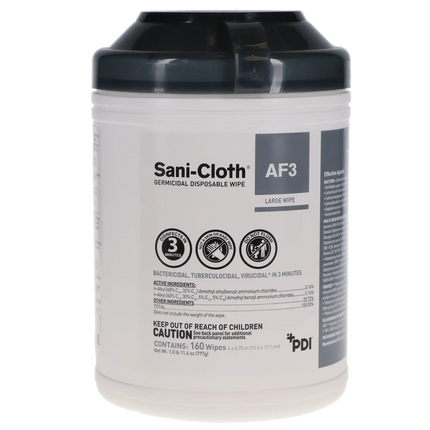 Sani-Cloth AF3 Wipes Large 160/Pk
