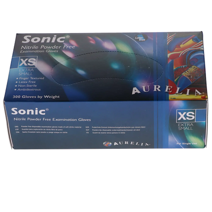 Aurelia Sonic Indigo Nitrile Gloves X-Small 300/Box