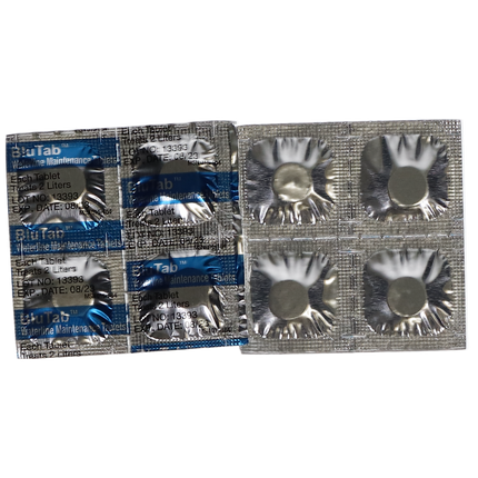 BluTab Tablets, Waterline Cleaner, for Treating 2 Liters, 50/Pk, BT20