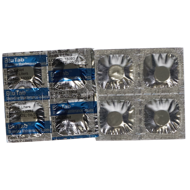 BluTab Tablets, Waterline Cleaner, for Treating 2 Liters, 50/Pk, BT20