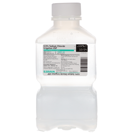 0.9% Sodium Chloride Irrigation, USP, 1000 ml, 1/Pk, R5200-01