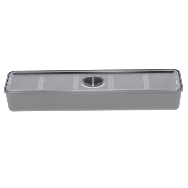 Tub Cup With Cover, Long, Gray, 1/Pk, 20Z473