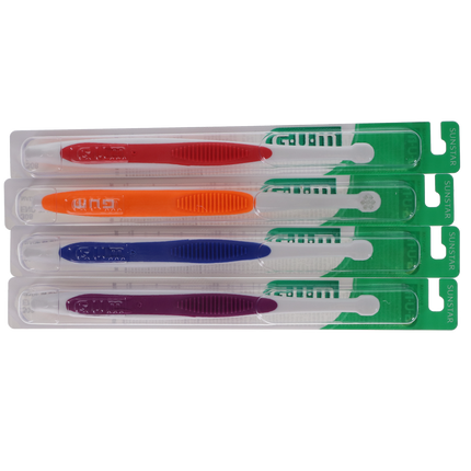 GUM End Tuft Toothbrush, Tapered Trim, 12/Box, 308PD