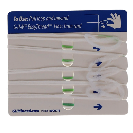 Sunstar Butler - Gum EasyThread Floss Sample 5/pk x 100/Cs (Replaces BU-3200D)