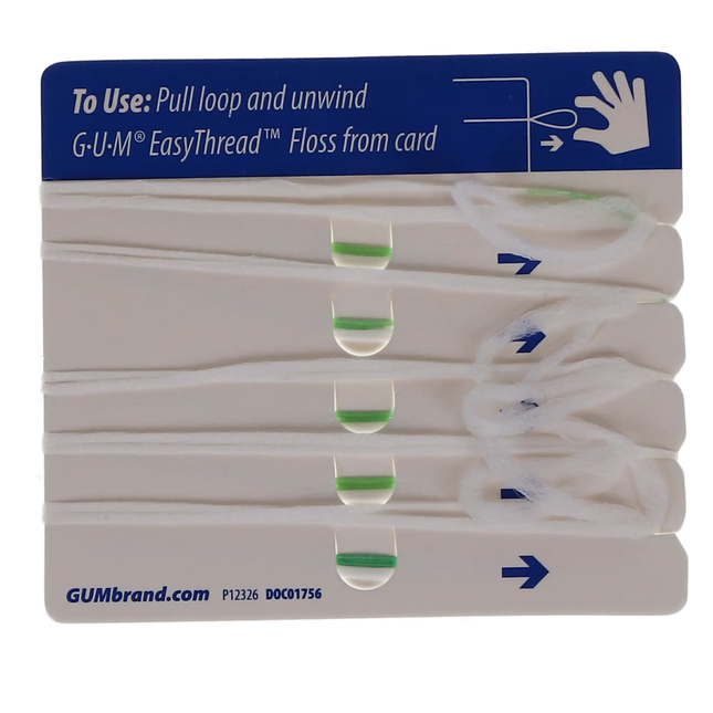 Sunstar Butler - Gum EasyThread Floss Sample 5/pk x 100/Cs (Replaces BU-3200D)