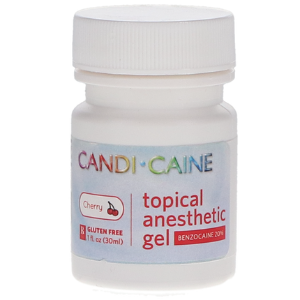 Candi-Caine Topical Anesthetic Gel, 20% Benzocaine, 1 oz/Jar, Cherry, 1/Pk