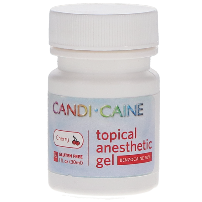 Candi-Caine Topical Anesthetic Gel, 20% Benzocaine, 1 oz/Jar, Cherry, 1/Pk