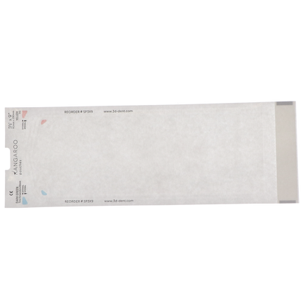 Kangaroo Self-Seal Pouches, 3.5" x 9", Green, 200/Pk, SP3X9