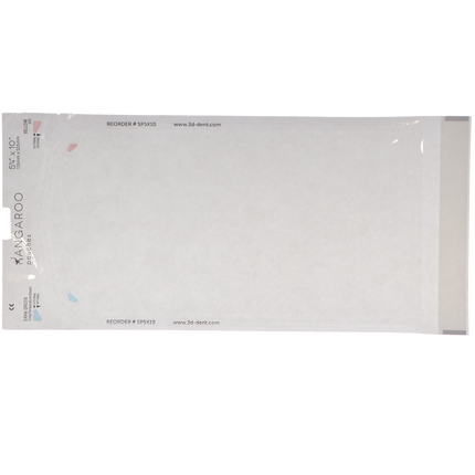 Kangaroo Self-Seal Pouches, 5.25" x 10", Orange, 200/Pk, SP5X10