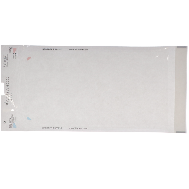 Kangaroo Self-Seal Pouches, 5.25" x 10", Orange, 200/Pk, SP5X10