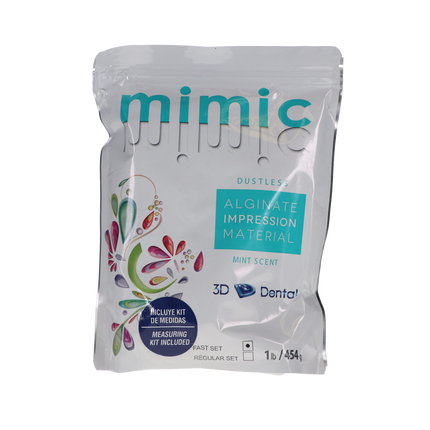 Mimic Alginate Impression Material, Dustless, Fast Set, 1 lb, Mint, 1/Pk, ALGFS