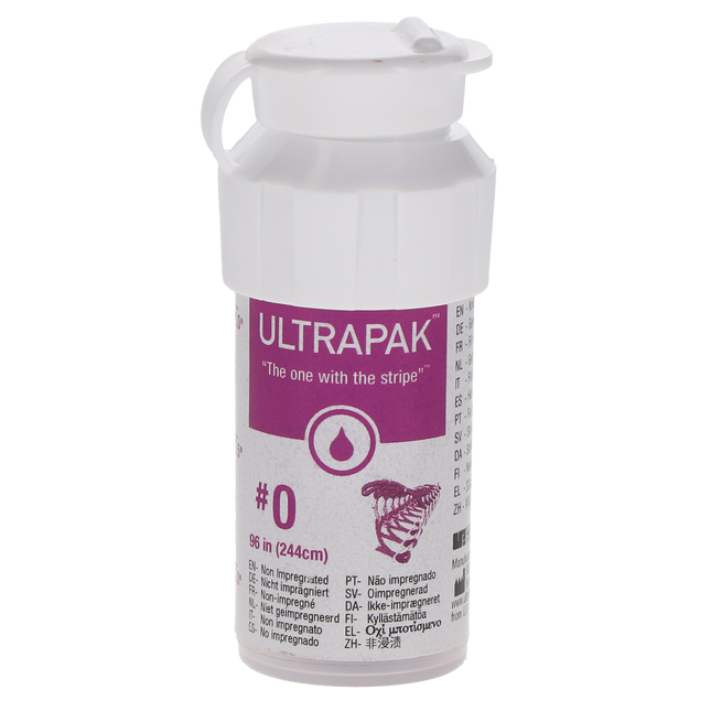 Ultrapak Knitted Retraction Cord, Regular, #0, Purple, 96", 131