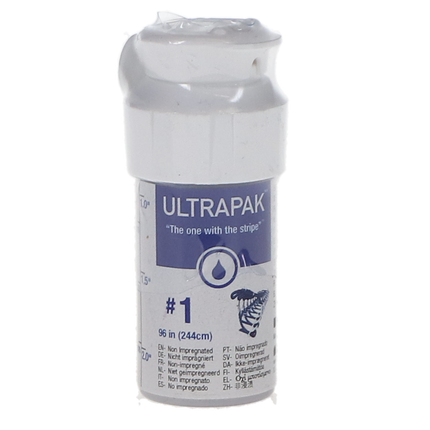 Ultrapak Knitted Retraction Cord, Regular, #1, Blue, 96", 132