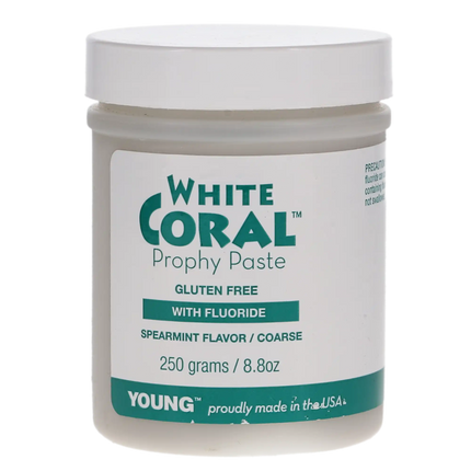Young - White Coral Mint Coarse 250gm w/Fluoride