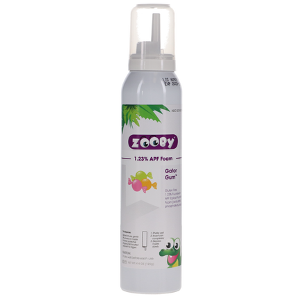 Zooby Fluoride Foam, 4.4 oz, Gator Gum, 1/Pk