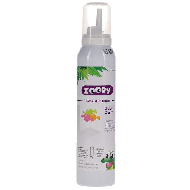 Zooby Fluoride Foam, 4.4 oz, Gator Gum, 1/Pk