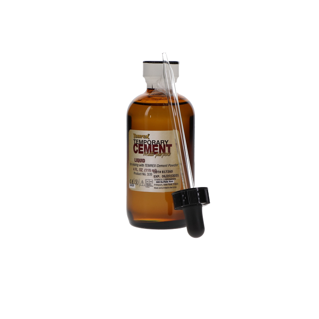 Temrex ZOE Temporary Cement, Liquid Refill, 4 oz/Bt, 1/Pk, 320