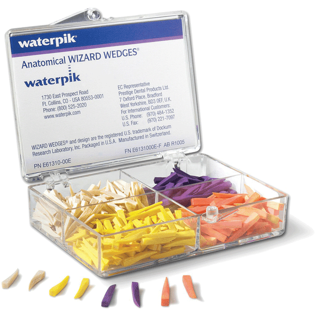 Wizard Wedges Anatomical Matrix Wedges, Medium, Yellow, 400/Box, 061307-000