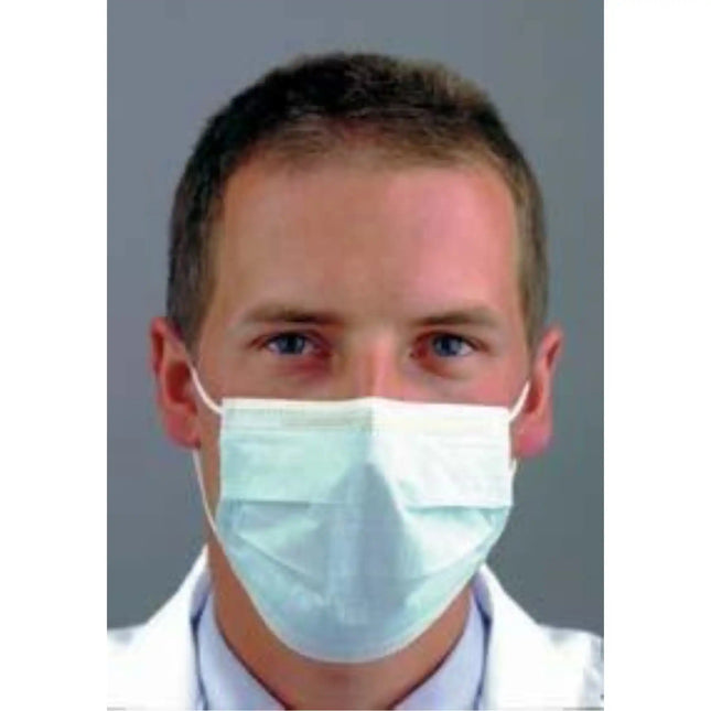 Sultan - ComFit Earloop Masks Fluid Res Blue 50/Bx ASTM 1