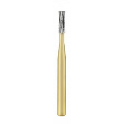Great White Gold Series Carbide Burs, FG, Straight Cross Cut Fissure, # 558, 10/Pk, 18222