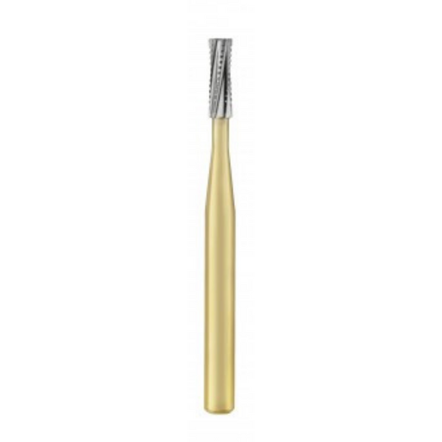 Great White Gold Series Carbide Burs, FG, Straight Cross Cut Fissure, # 558, 10/Pk, 18222