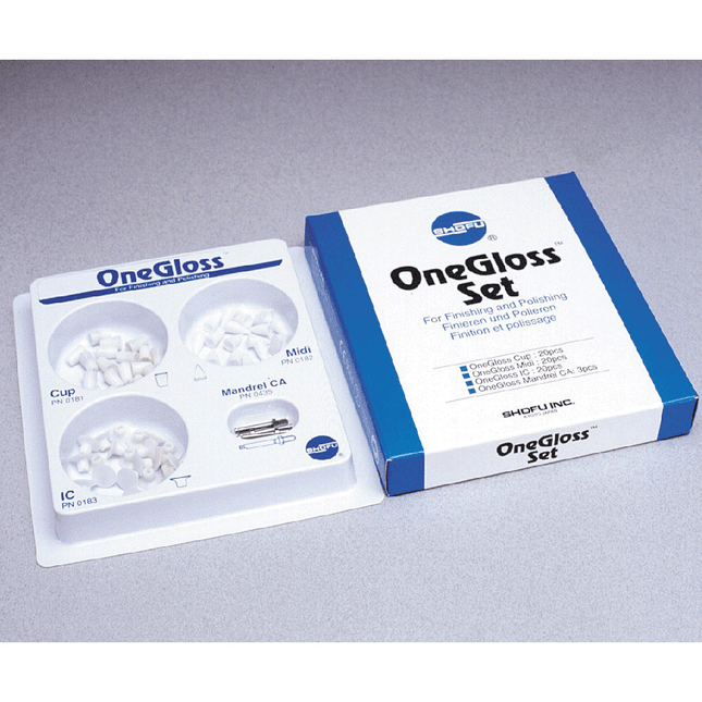 OneGloss Disposable Aluminum Oxide Silicon Polishers, CA, Set, 1/Pk, 0180