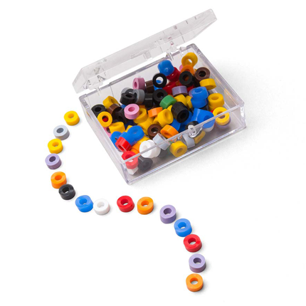 Silicone Code Rings, Standard, 1/8" x 1/8", Assorted, 100/Pk, CR-AS